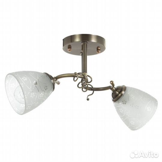 Люстра Легия 2хE27 40Вт бронза 45х15х25 см