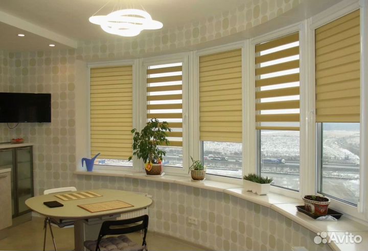 Рулонные шторы, шторы зебра