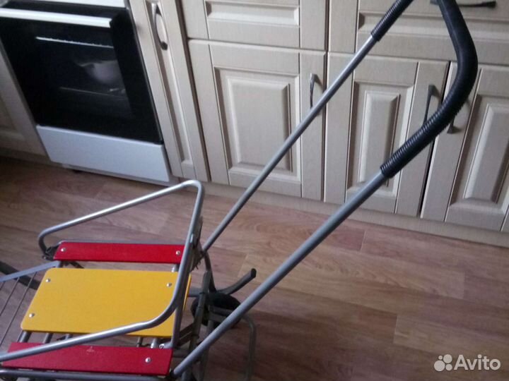 Санки детские на больших колёсах