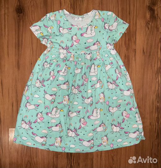 Детское платье с единорогами Next 122