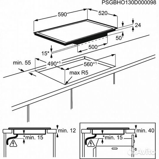 Варочная поверхность electrolux ehx96455fk