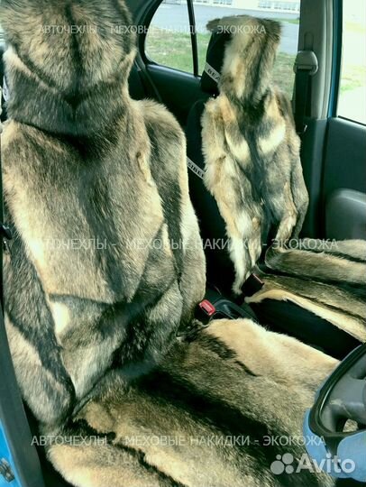 Меховые накидки из натурального волка комплект