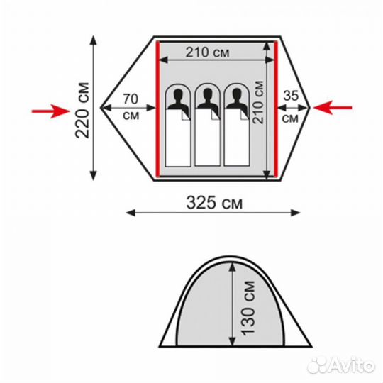 Палатка Tramp Swift 3 (V2) TRT-098 (автомат)