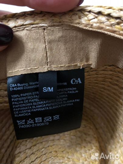 Шляпа соломенная unisex