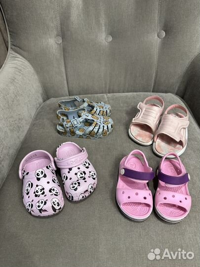 Сандалии crocs mini melissa