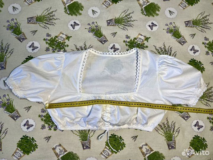 Винтажная баварская блузка под дирндль, 48