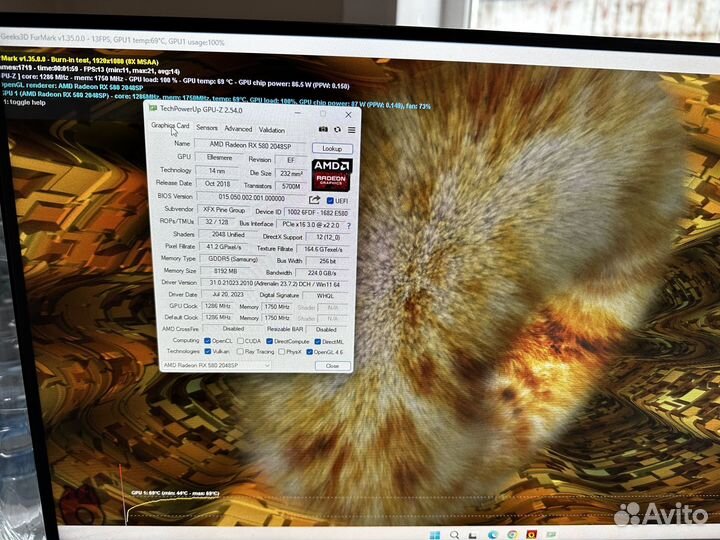 Видеокарта RX 580 8GB XFX