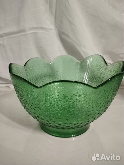 Салатник цветное стекло СССР