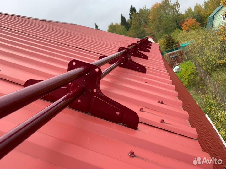 Установка снегозадержателей