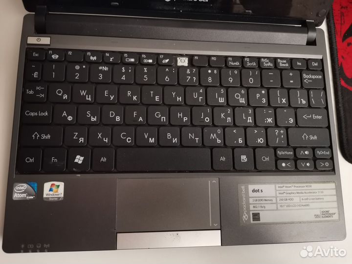 Без зарядки Packard Bell нетбук atom 2gb