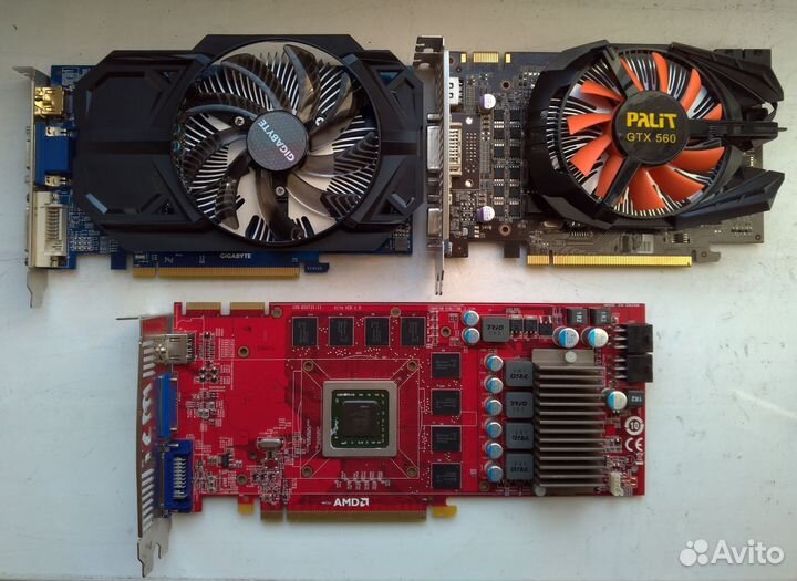 Radeon R7 250 / HD4870 / GTX560 (под ремонт)