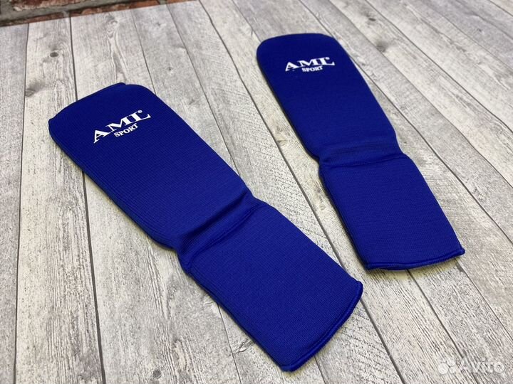 Защита голень-стопа (чулок) AML для ног - синие