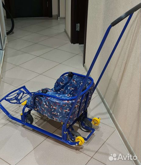 Санки детские 4х-колесные