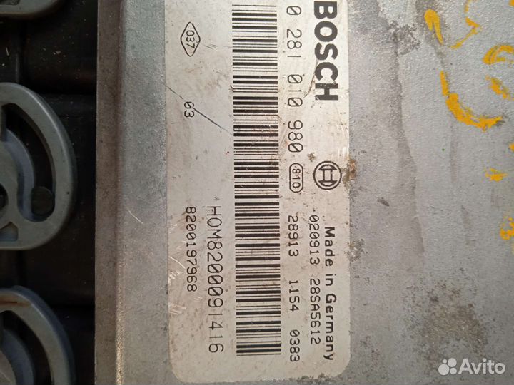 Блок управления двигателем Renault Scenic RX4