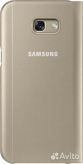 Оригинальный Чехол S-View - Samsung A5 (2017) Gold