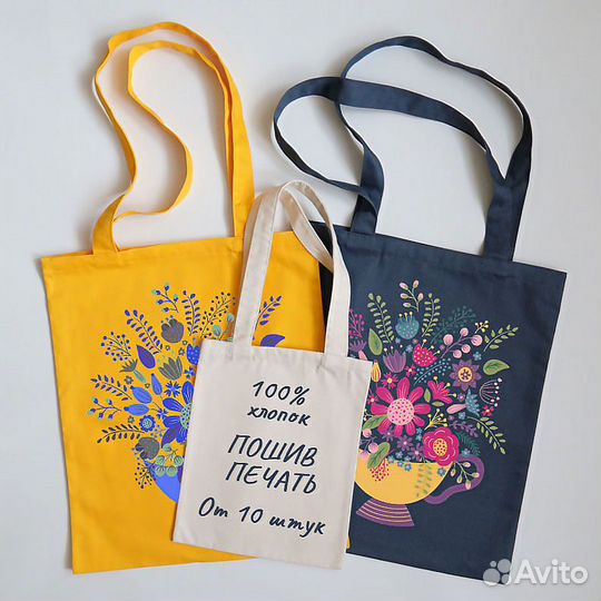 Печать на шопперах. Пошив шопперов