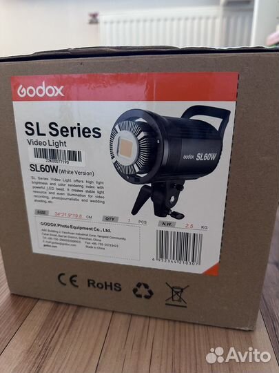 Диодный осветитель для студии godox sl60w