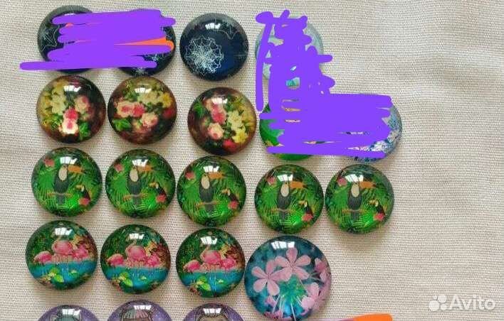 Ювелирная серединка, тычинки, кабошоны