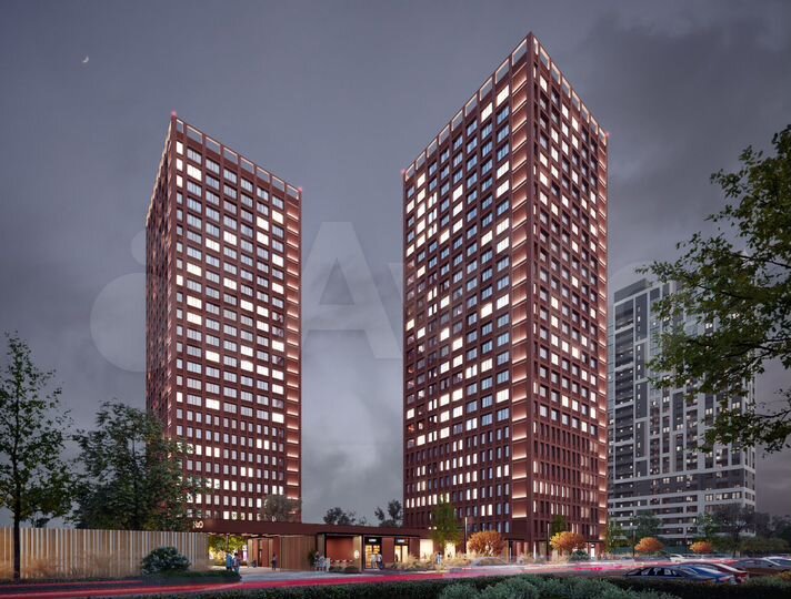 2-к. квартира, 46,4 м², 20/25 эт.