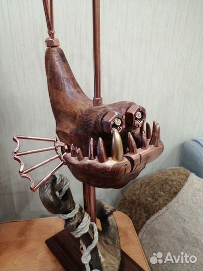 Крафтовая лампа ночник (подарок)