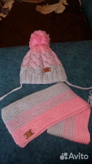 Комплект шапка, шарф