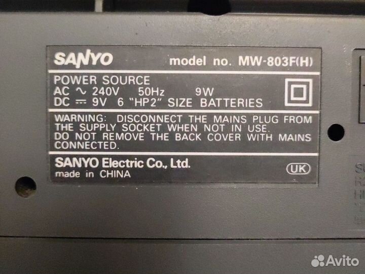 Аудиосистема Sanyo MW-803F