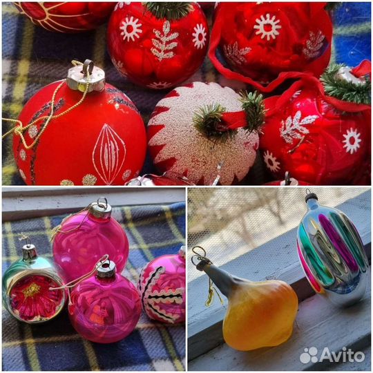 Елочные игрушки времён СССР