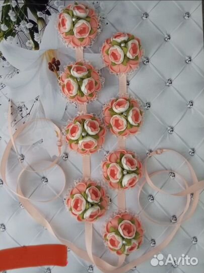 Ленточки в косы с бантами