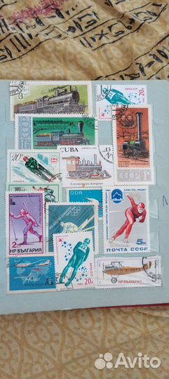 Коллекция старых марок И купюры С. мавроди