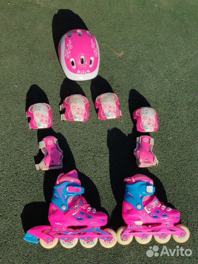 Роликовые коньки детские раздвижные