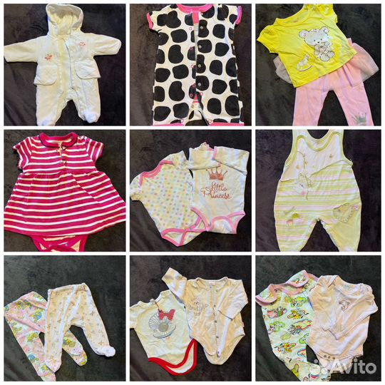 Вещи пакетом на девочку 56-62