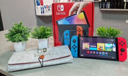 Чипованная Nintendo Switch Oled 200Gb + 40Игр