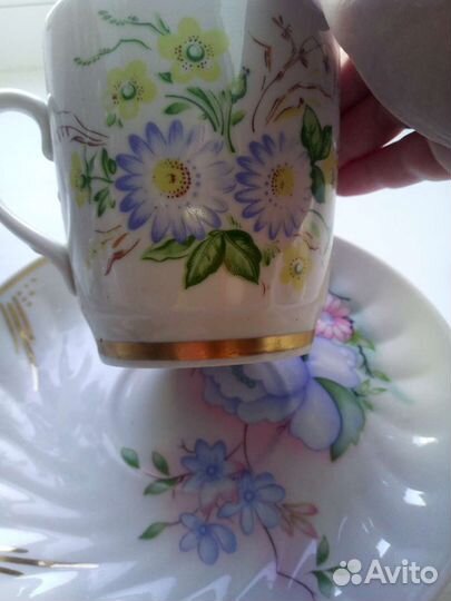 Чайная пара фарфор СССР 250 мл