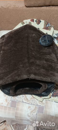 Дышащая плюшевая кровать для домашних животных