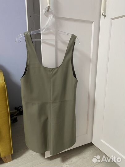 Платье сарафан из экокожи Mango, S