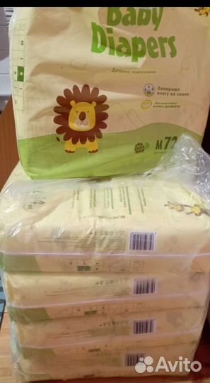 Японский подгузники новый 72шт размер 3