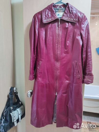 Кожаный плащ