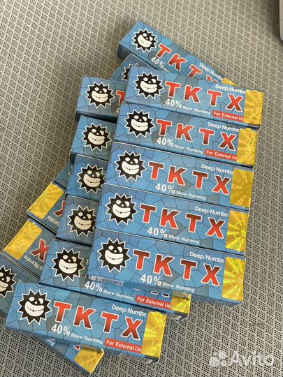 Крем для тату татуировок анестетик tktx