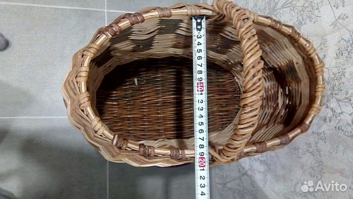 Корзина плетеная большая