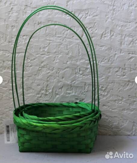 Набор корзин из бамбука (3 шт) для флористов