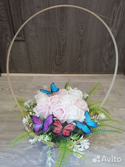 Букет из мыльных роз