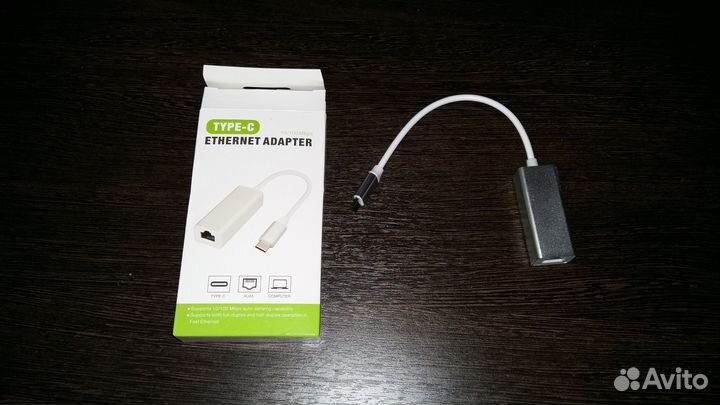 Переходник type C-LAN, type-c ethernet адаптер