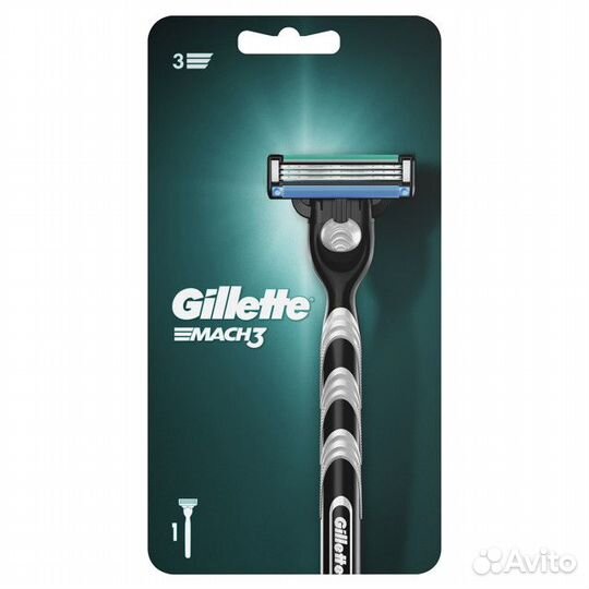 Станок для бритья gillette Mach3 + 1 кассета