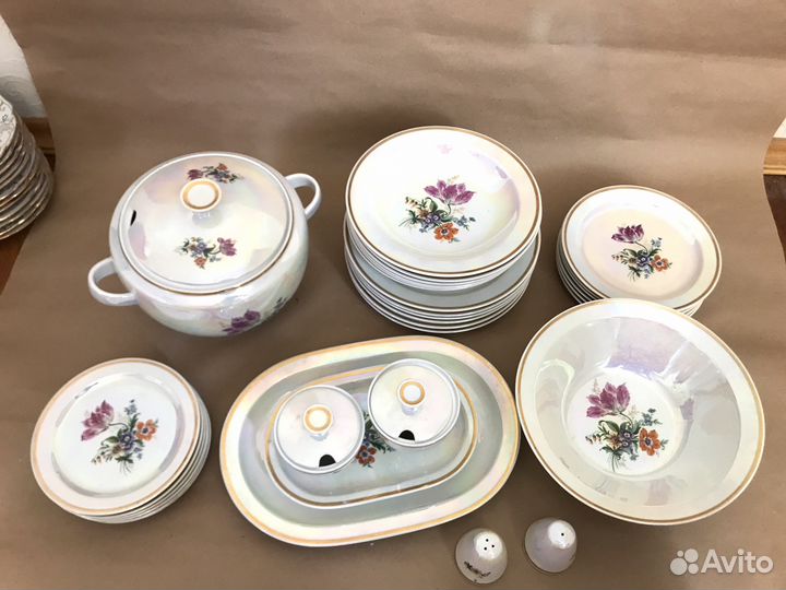 Сервиз столовый Colditz гдр, 33 предмета