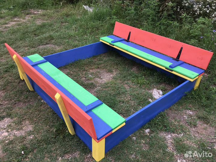 Детская песочница с крышкой