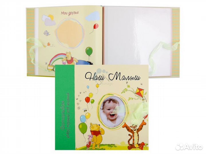 Детские фотоальбомы-хроники с рамкой