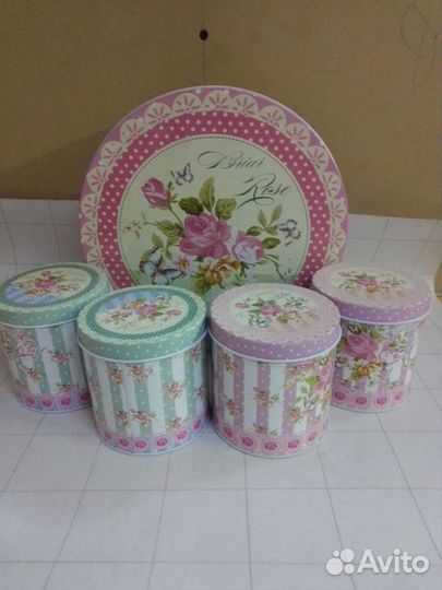 Набор банок металлических 5 штук