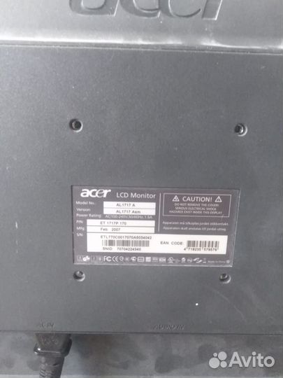 Монитор Acer AL1717A