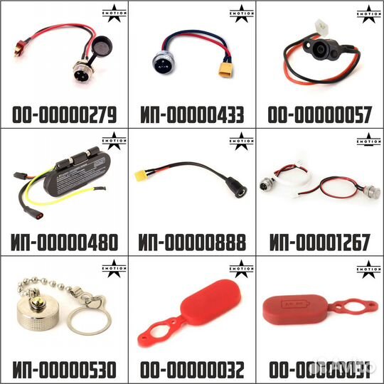 Гнездо / порт / заглушка зарядки электросамоката