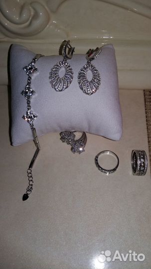 Серебрянные серьги Санлайт